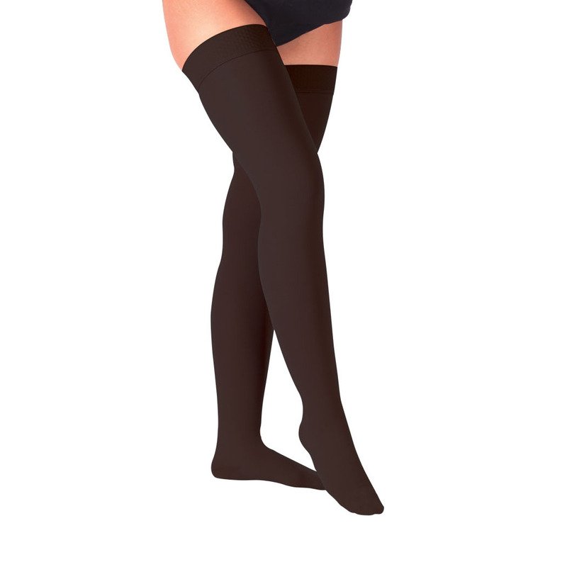 Bas Contention Cuisse Noir Classe 2 anti-varices